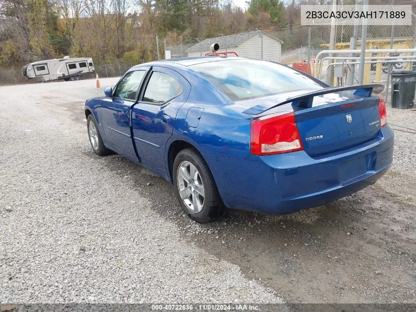 2010 Dodge Charger Sxt VIN: 2B3CA3CV3AH171889 Lot: 40722636