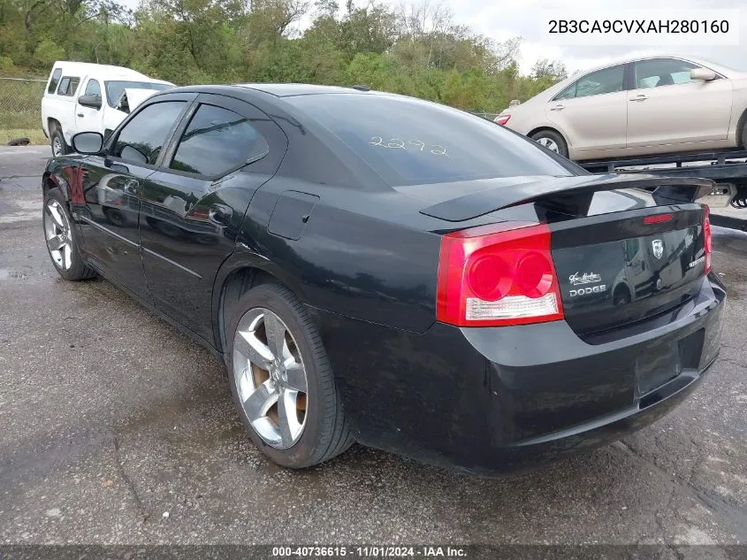 2010 Dodge Charger Rallye VIN: 2B3CA9CVXAH280160 Lot: 40736615