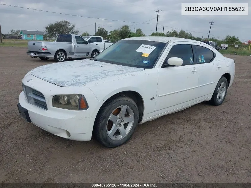 2010 Dodge Charger Sxt VIN: 2B3CA3CV0AH185622 Lot: 40765126