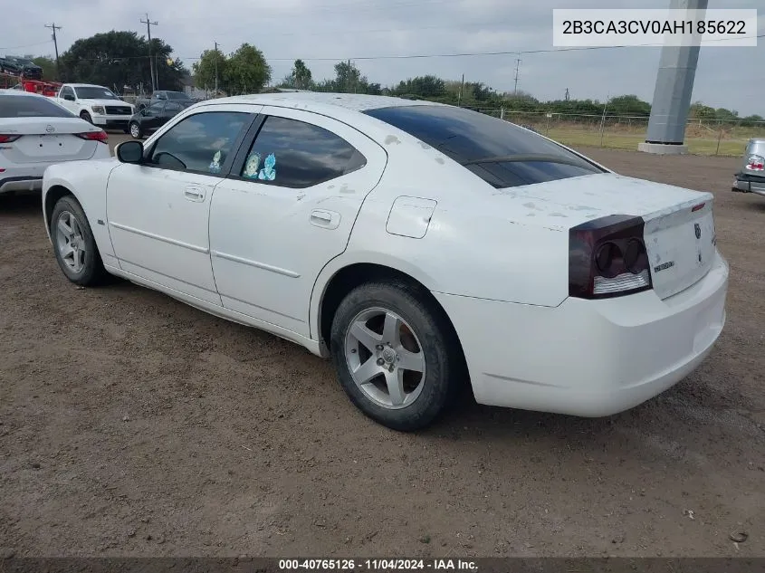 2010 Dodge Charger Sxt VIN: 2B3CA3CV0AH185622 Lot: 40765126