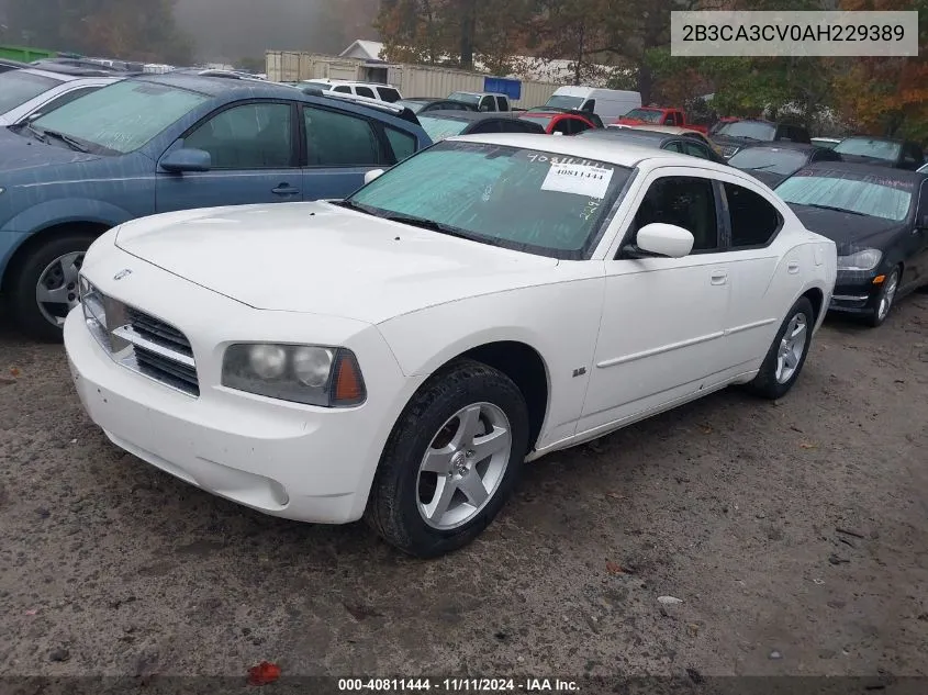 2B3CA3CV0AH229389 2010 Dodge Charger Sxt