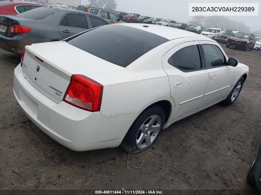 2B3CA3CV0AH229389 2010 Dodge Charger Sxt