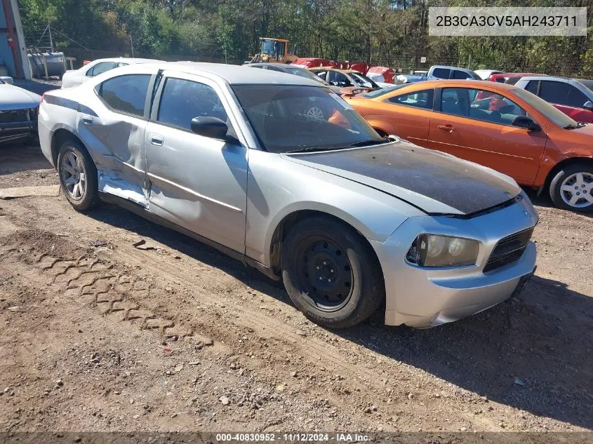 2010 Dodge Charger Sxt VIN: 2B3CA3CV5AH243711 Lot: 40830952