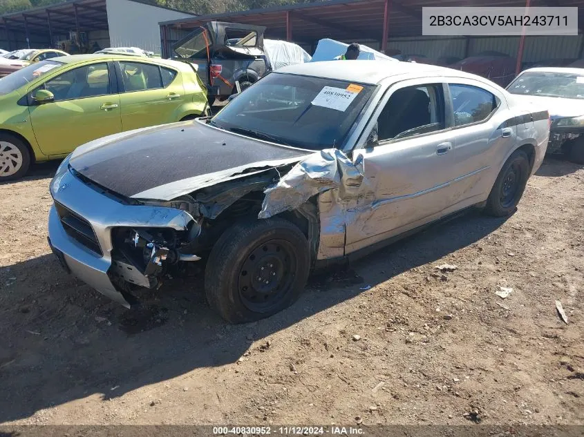 2010 Dodge Charger Sxt VIN: 2B3CA3CV5AH243711 Lot: 40830952