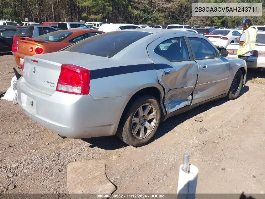 2010 Dodge Charger Sxt VIN: 2B3CA3CV5AH243711 Lot: 40830952