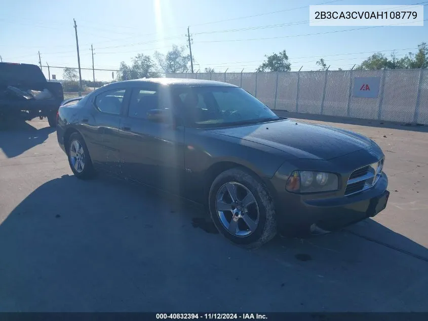 2010 Dodge Charger Sxt VIN: 2B3CA3CV0AH108779 Lot: 40832394