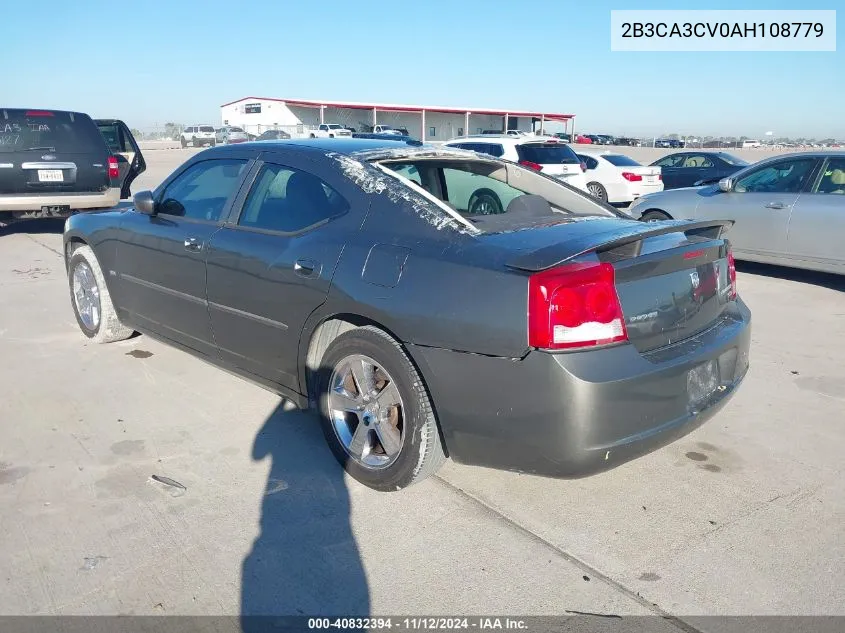 2010 Dodge Charger Sxt VIN: 2B3CA3CV0AH108779 Lot: 40832394