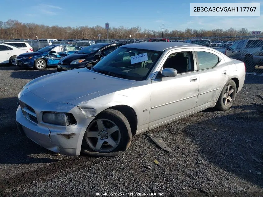 2010 Dodge Charger Sxt VIN: 2B3CA3CV5AH117767 Lot: 40857825