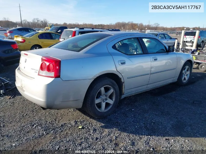 2010 Dodge Charger Sxt VIN: 2B3CA3CV5AH117767 Lot: 40857825