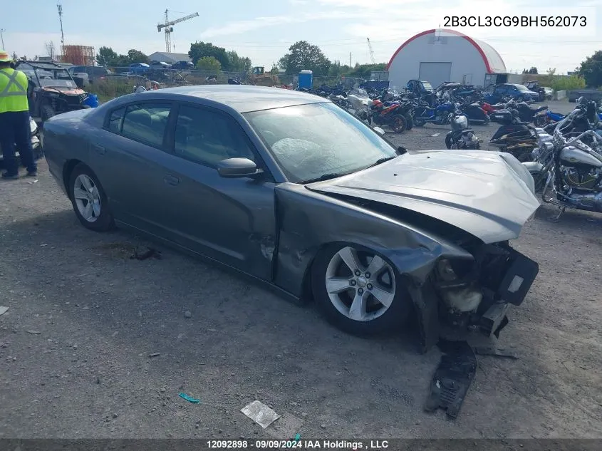 2011 Dodge Charger VIN: 2B3CL3CG9BH562073 Lot: 12092898