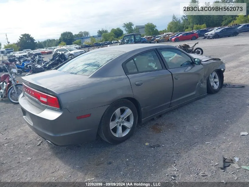 2011 Dodge Charger VIN: 2B3CL3CG9BH562073 Lot: 12092898