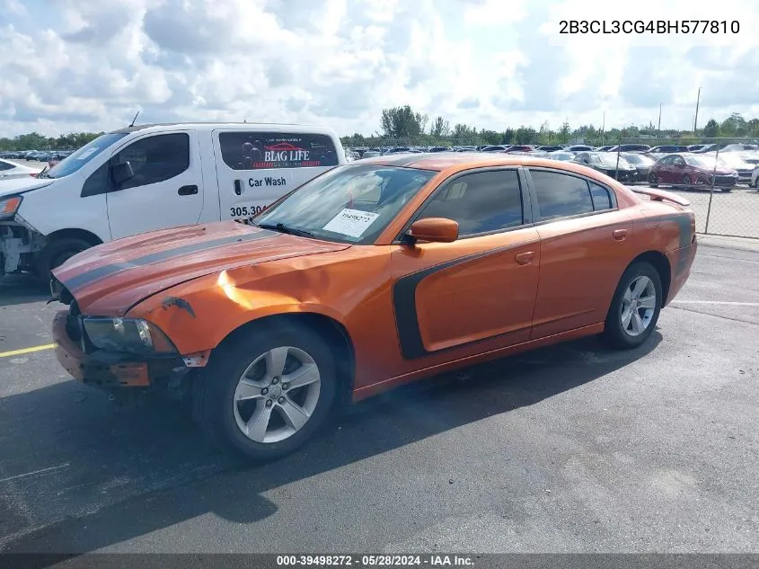 2011 Dodge Charger VIN: 2B3CL3CG4BH577810 Lot: 39498272