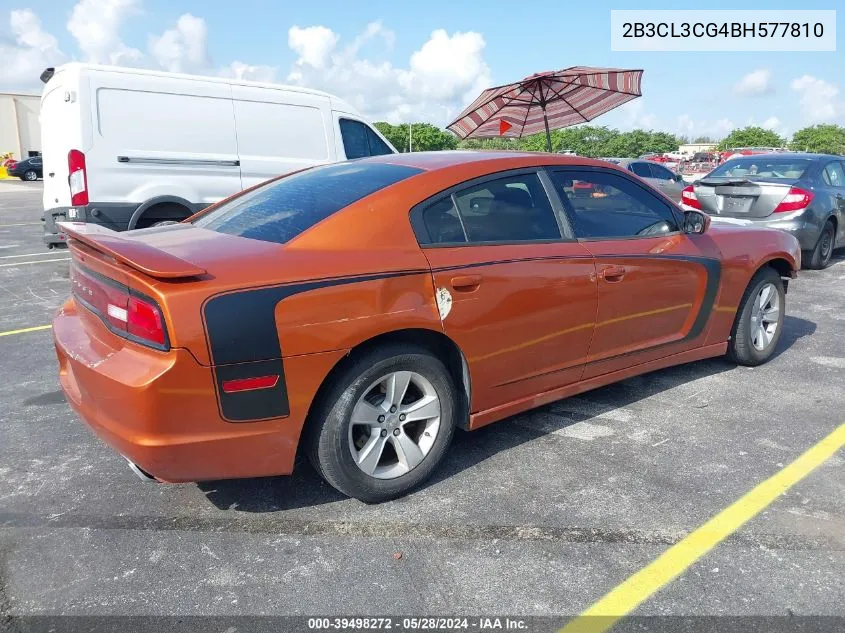 2011 Dodge Charger VIN: 2B3CL3CG4BH577810 Lot: 39498272