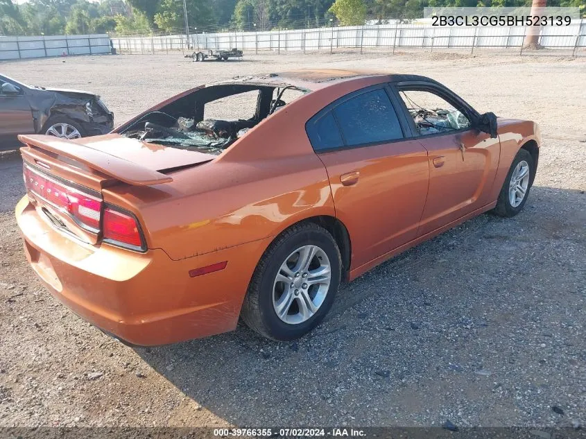 2011 Dodge Charger VIN: 2B3CL3CG5BH523139 Lot: 39766355