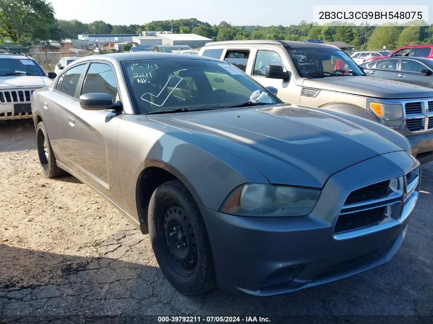 2011 Dodge Charger VIN: 2B3CL3CG9BH548075 Lot: 39792211