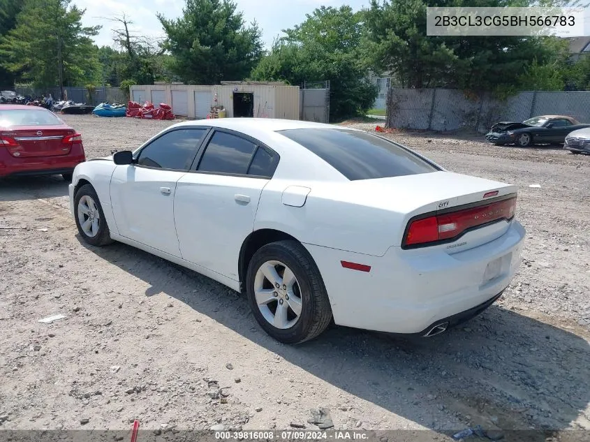 2011 Dodge Charger VIN: 2B3CL3CG5BH566783 Lot: 39816008