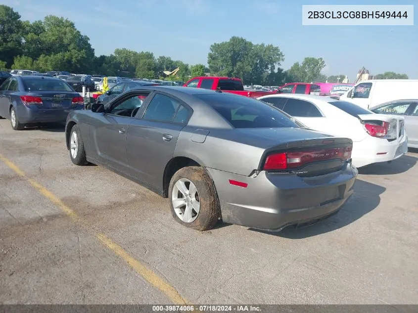 2B3CL3CG8BH549444 2011 Dodge Charger