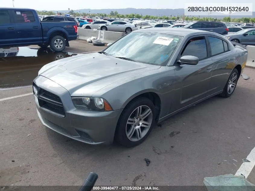 2B3CL3CG0BH532640 2011 Dodge Charger