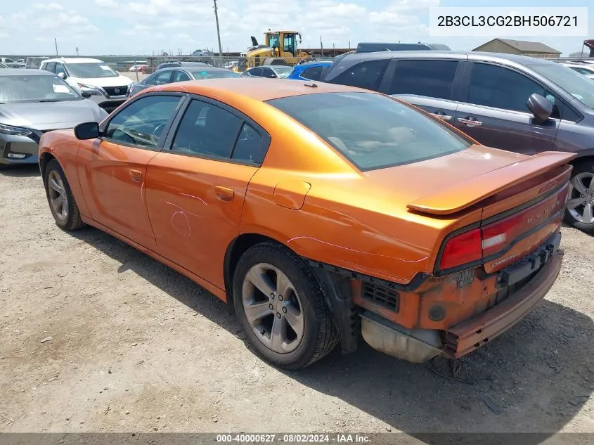 2011 Dodge Charger VIN: 2B3CL3CG2BH506721 Lot: 40000627