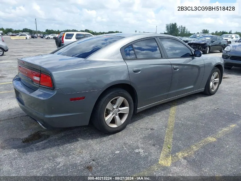 2011 Dodge Charger VIN: 2B3CL3CG9BH518428 Lot: 40213224