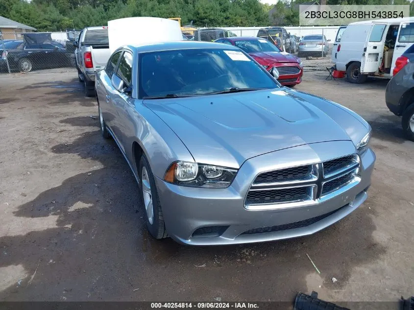 2011 Dodge Charger VIN: 2B3CL3CG8BH543854 Lot: 40254814