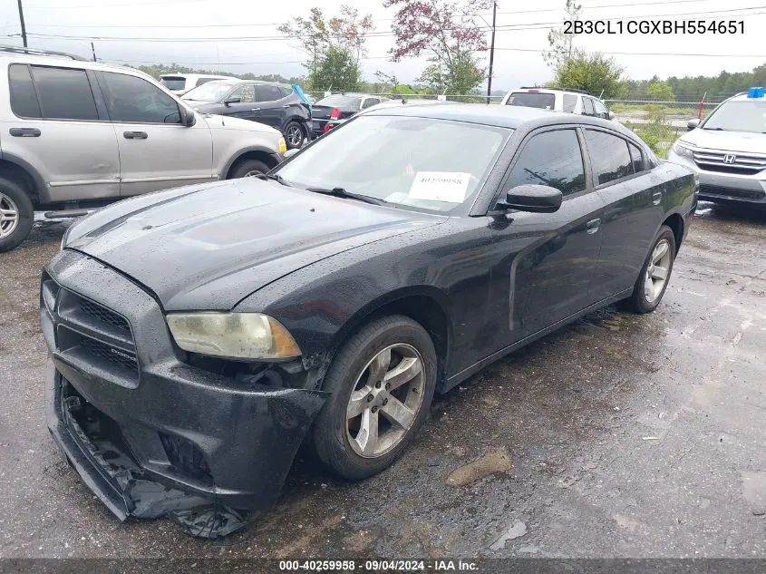 2B3CL1CGXBH554651 2011 Dodge Charger Police