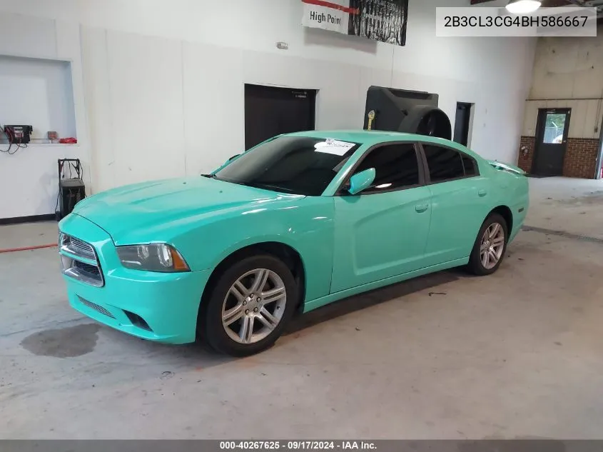 2011 Dodge Charger VIN: 2B3CL3CG4BH586667 Lot: 40267625