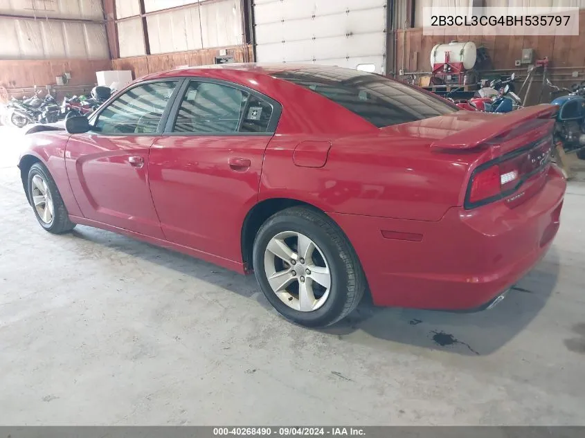 2011 Dodge Charger VIN: 2B3CL3CG4BH535797 Lot: 40268490