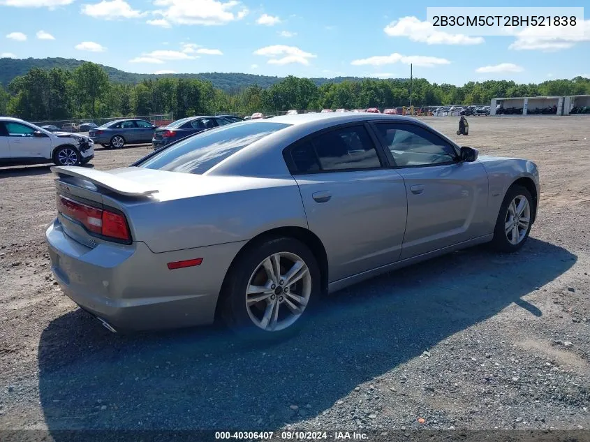 2011 Dodge Charger R/T VIN: 2B3CM5CT2BH521838 Lot: 40306407