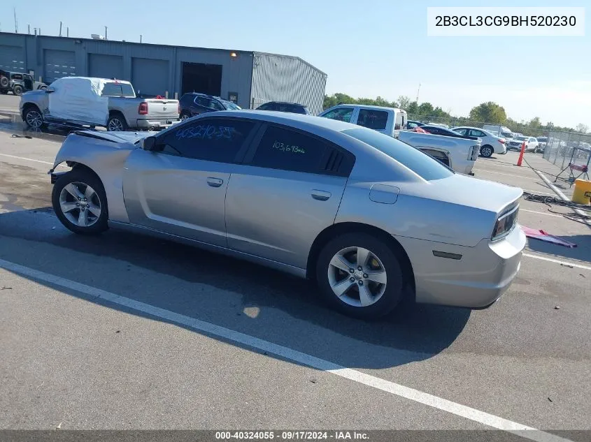 2011 Dodge Charger VIN: 2B3CL3CG9BH520230 Lot: 40324055