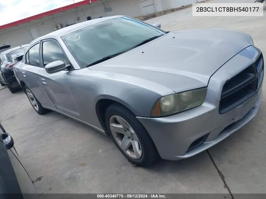 2011 Dodge Charger Police VIN: 2B3CL1CT8BH540177 Lot: 40340770