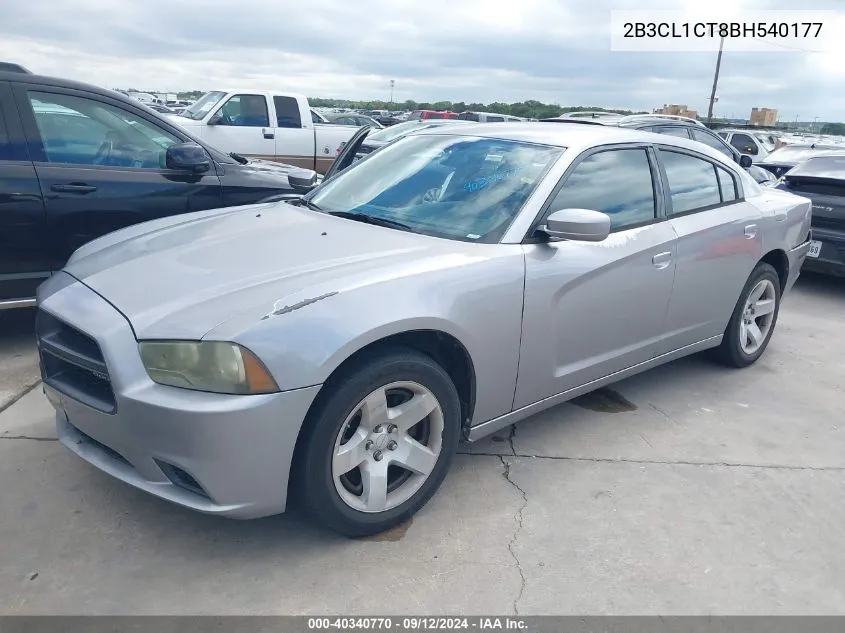 2011 Dodge Charger Police VIN: 2B3CL1CT8BH540177 Lot: 40340770