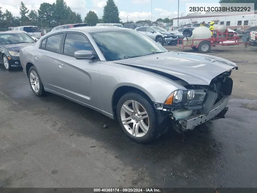 2011 Dodge Charger VIN: 2B3CL3CG3BH532292 Lot: 40365174