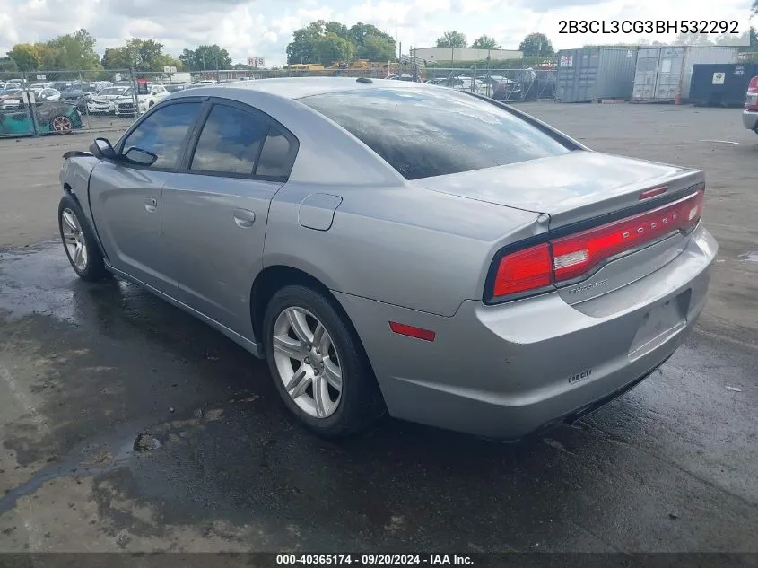 2B3CL3CG3BH532292 2011 Dodge Charger