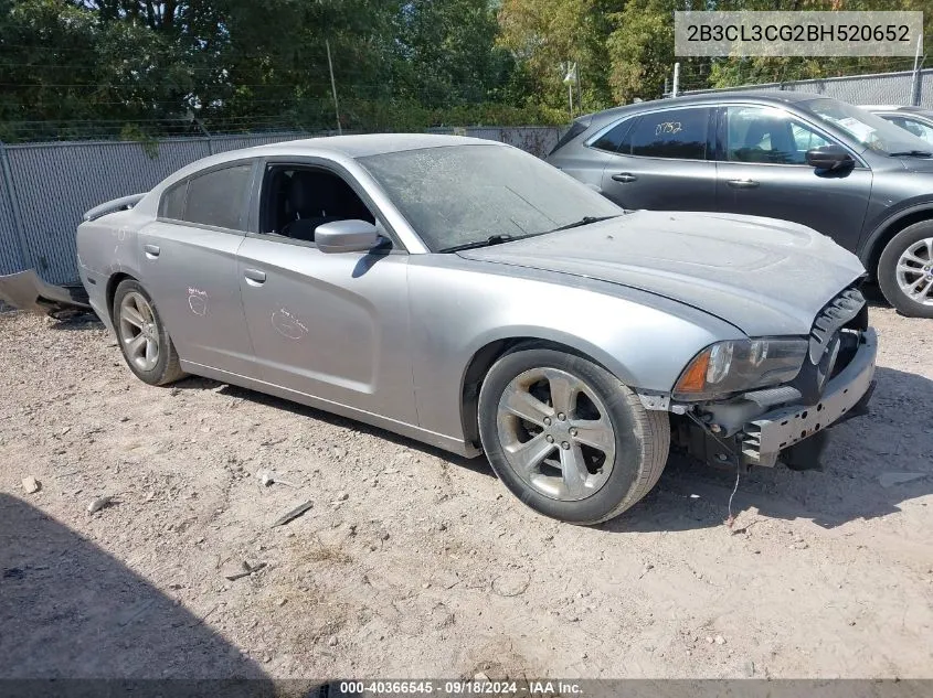 2011 Dodge Charger VIN: 2B3CL3CG2BH520652 Lot: 40366545