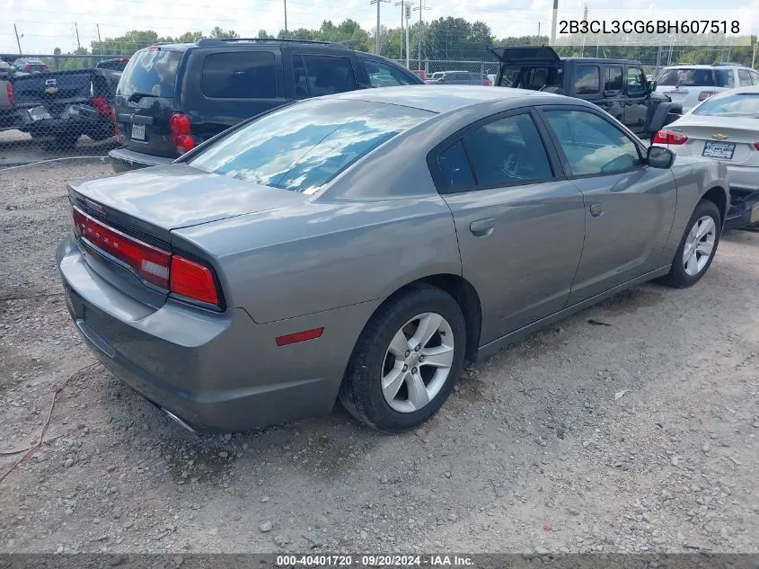 2011 Dodge Charger VIN: 2B3CL3CG6BH607518 Lot: 40401720