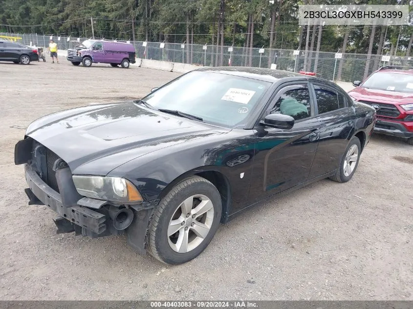 2011 Dodge Charger VIN: 2B3CL3CGXBH543399 Lot: 40403083