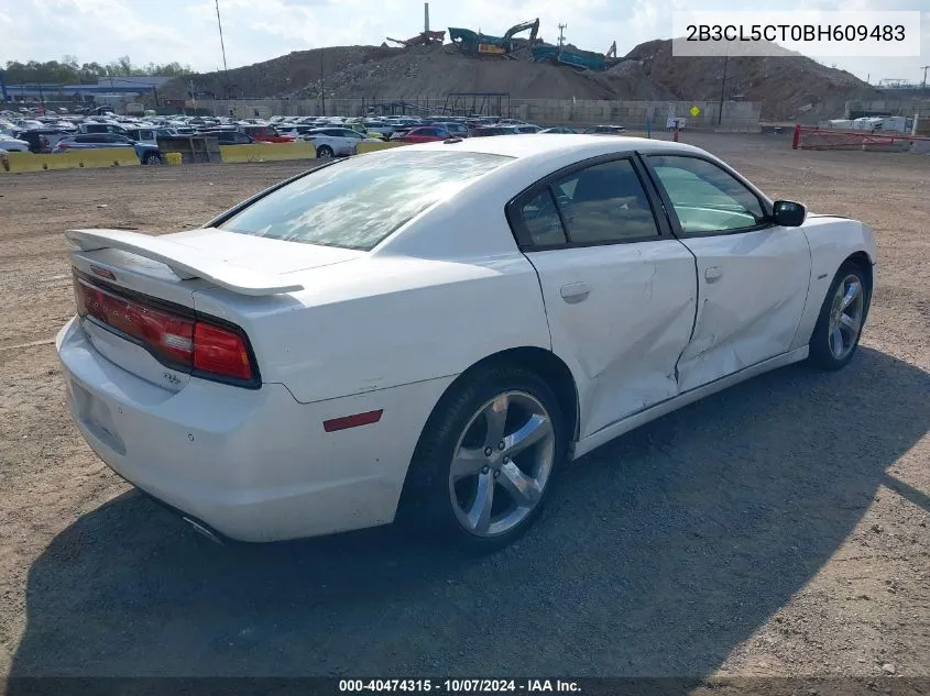 2011 Dodge Charger R/T VIN: 2B3CL5CT0BH609483 Lot: 40474315