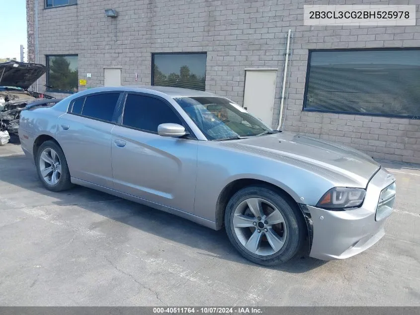 2011 Dodge Charger VIN: 2B3CL3CG2BH525978 Lot: 40511764