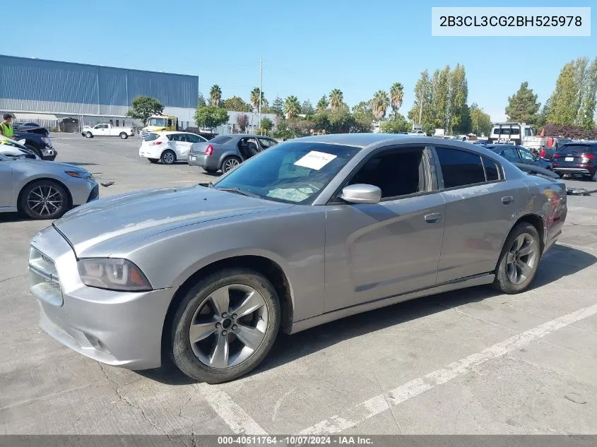 2011 Dodge Charger VIN: 2B3CL3CG2BH525978 Lot: 40511764