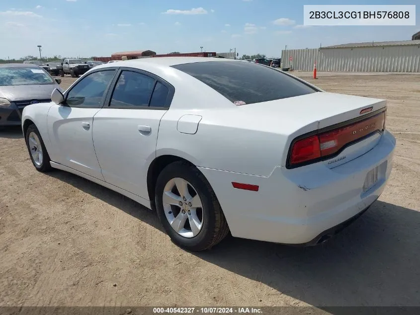 2011 Dodge Charger VIN: 2B3CL3CG1BH576808 Lot: 40542327