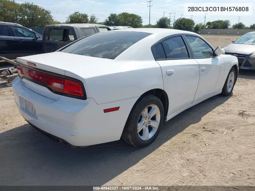 2011 Dodge Charger VIN: 2B3CL3CG1BH576808 Lot: 40542327