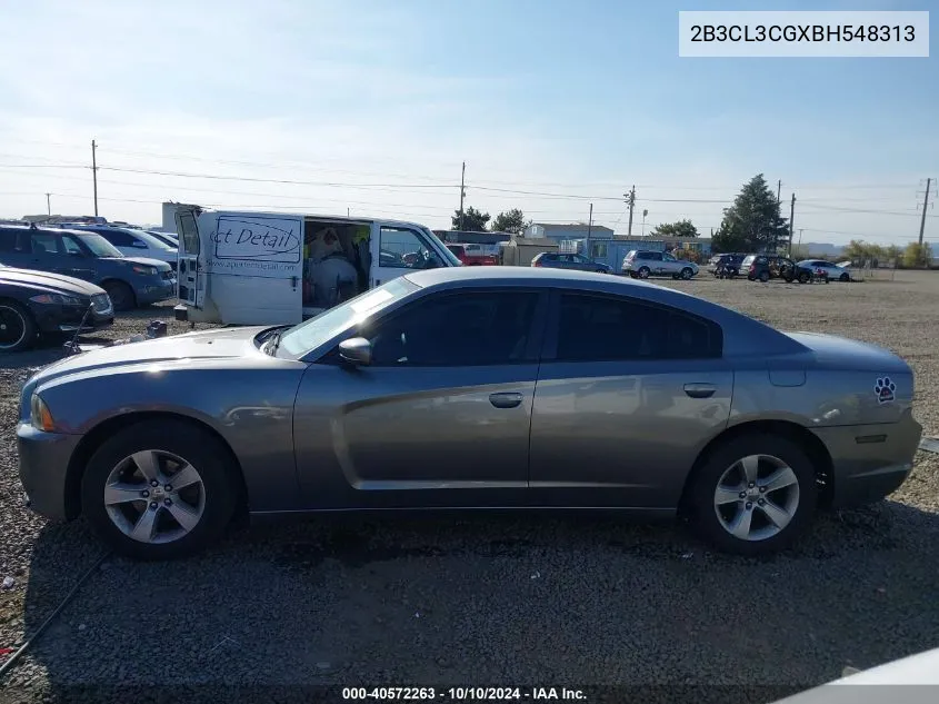 2011 Dodge Charger VIN: 2B3CL3CGXBH548313 Lot: 40572263