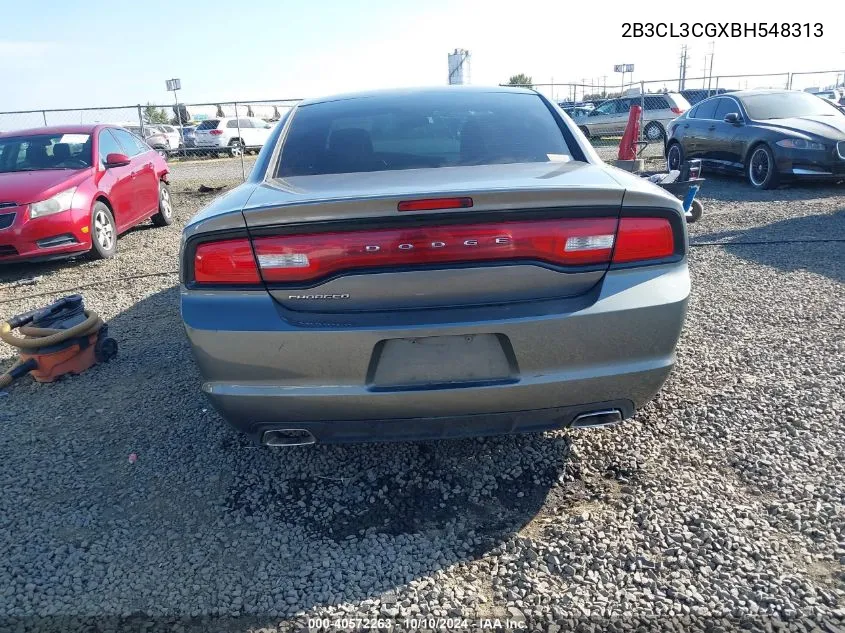 2011 Dodge Charger VIN: 2B3CL3CGXBH548313 Lot: 40572263