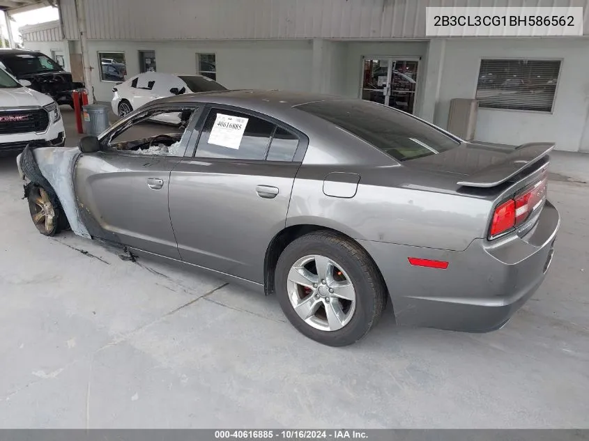 2011 Dodge Charger VIN: 2B3CL3CG1BH586562 Lot: 40616885