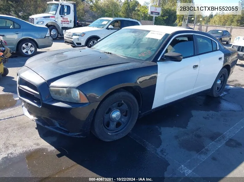 2B3CL1CTXBH552055 2011 Dodge Charger Police