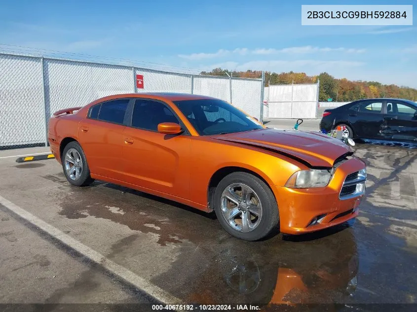 2011 Dodge Charger VIN: 2B3CL3CG9BH592884 Lot: 40675192