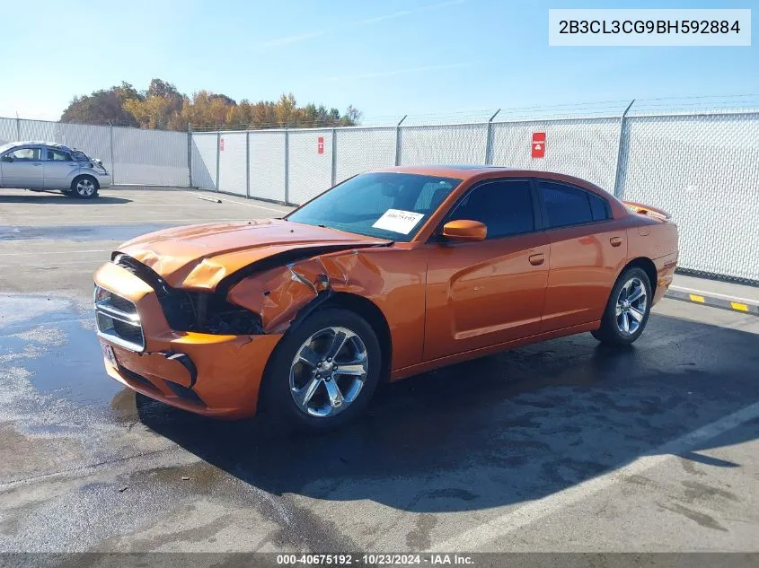 2B3CL3CG9BH592884 2011 Dodge Charger