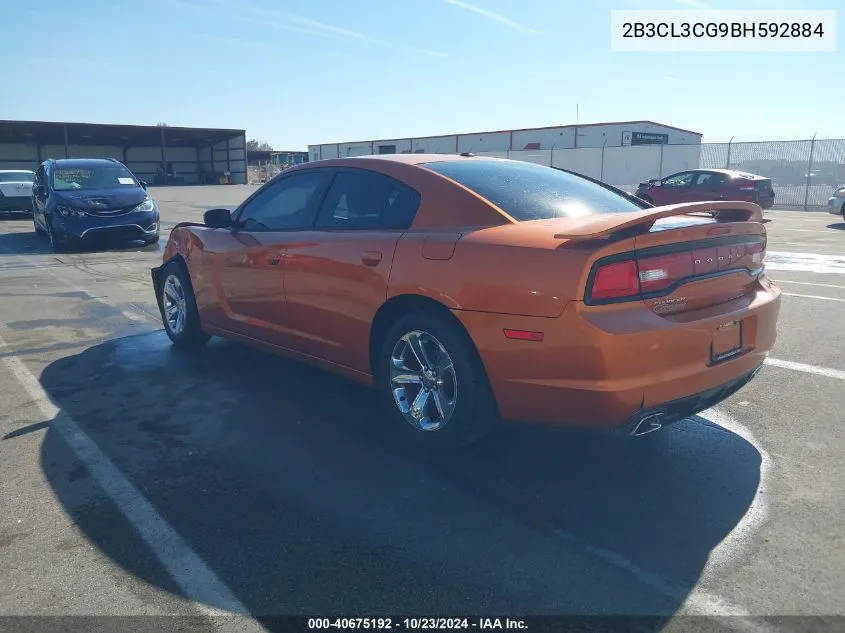 2011 Dodge Charger VIN: 2B3CL3CG9BH592884 Lot: 40675192