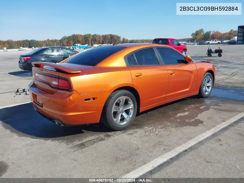 2011 Dodge Charger VIN: 2B3CL3CG9BH592884 Lot: 40675192